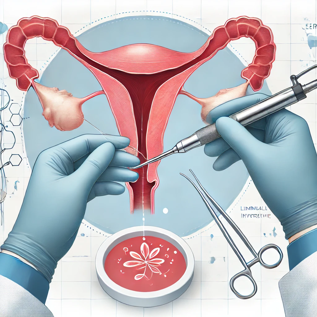 Medical illustration of Fistula Treatment showing a doctor performing a minimally invasive procedure to treat an anal fistula.